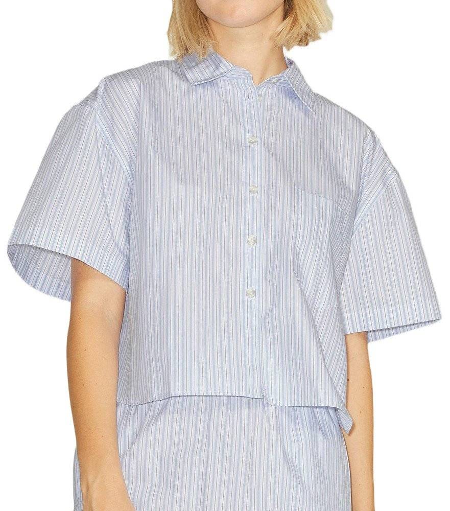 JACK - JONES ΠΟΥΚΑΜΙΣΟ JJXX JXMOLLY STRIPES 12200124 ΡΙΓΕ ΛΕΥΚΟ/ΜΠΛΕ