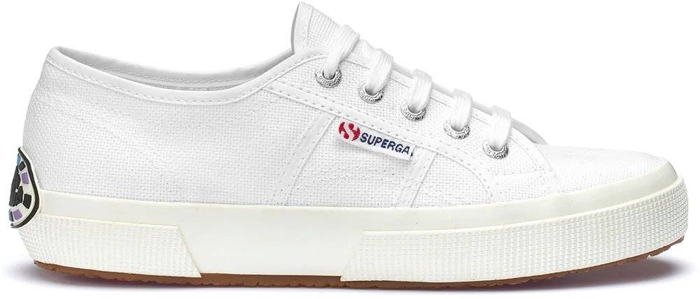 SUPERGA ΠΑΠΟΥΤΣΙ SUPERGA 2750-COTU MULTICOLOR LOGO S61235W ΛΕΥΚΟ
