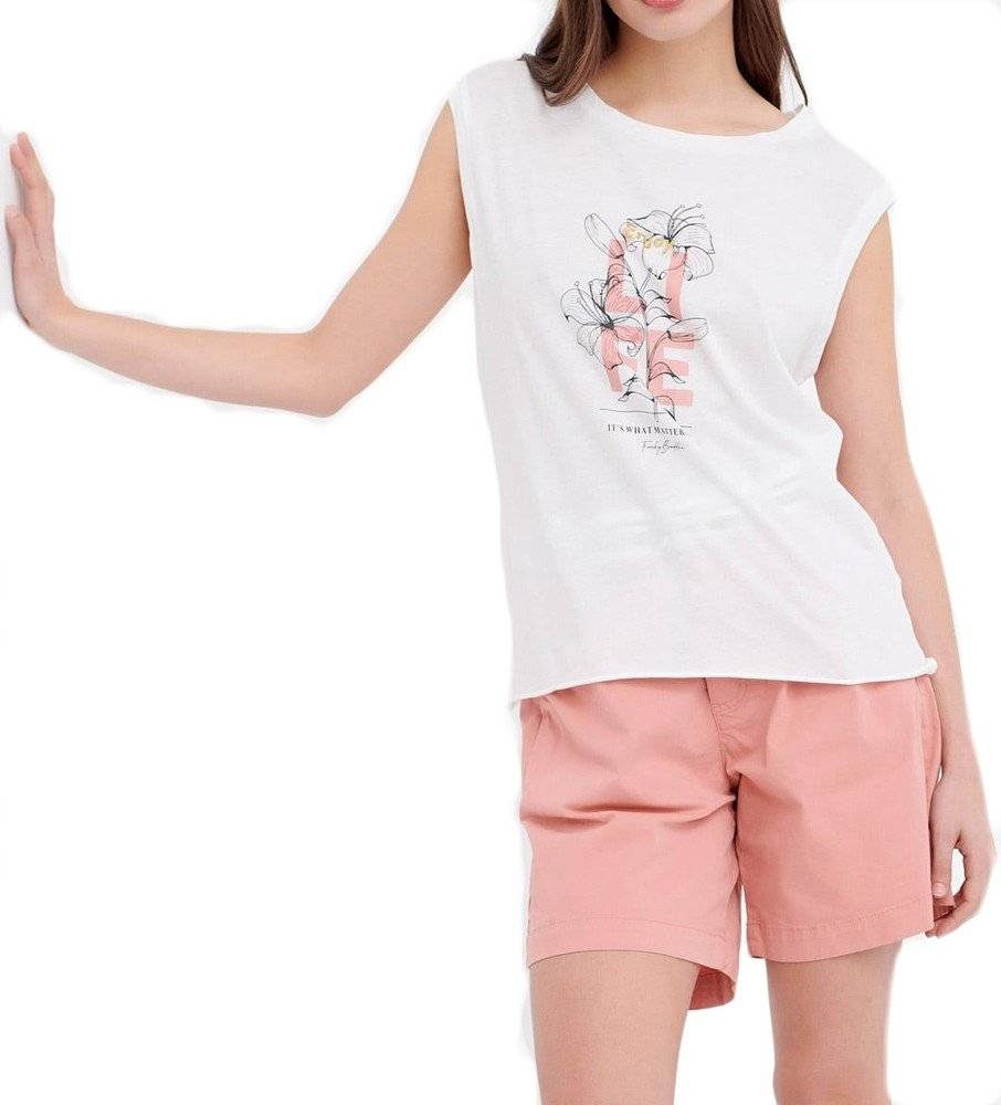 T-SHIRT FUNKY BUDDHA FBL005-139-04 ΛΕΥΚΟ