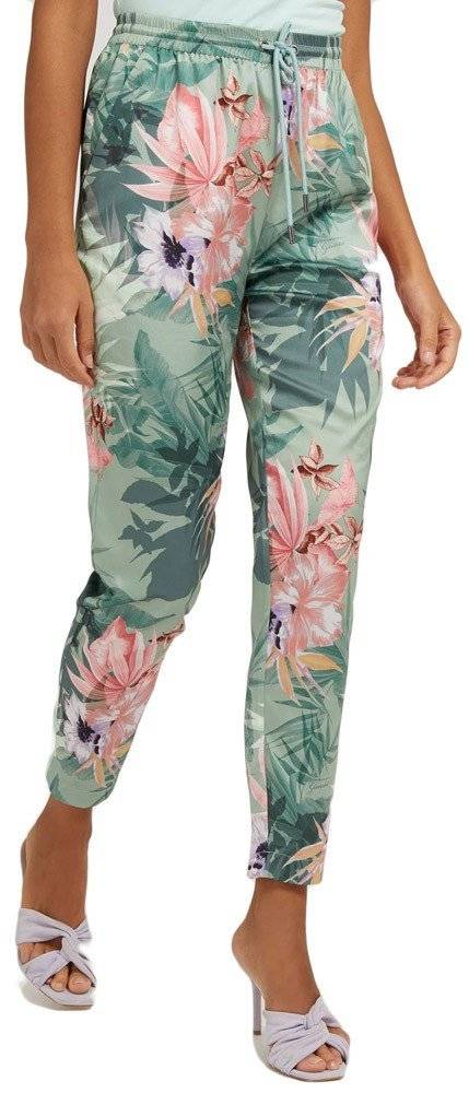 GUESS ΠΑΝΤΕΛΟΝΙ GUESS VIOLA W2GB27WD8G2 FLORAL ΑΝΟΙΧΤΟ ΠΡΑΣΙΝΟ