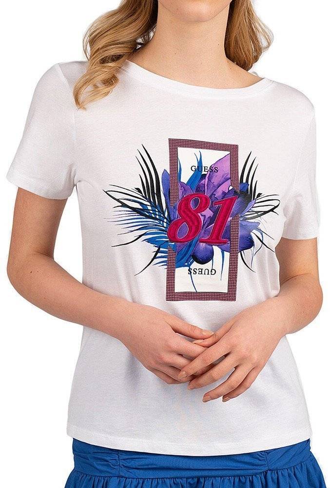 GUESS T-SHIRT GUESS ELAISA W2GI49JA900 ΛΕΥΚΟ