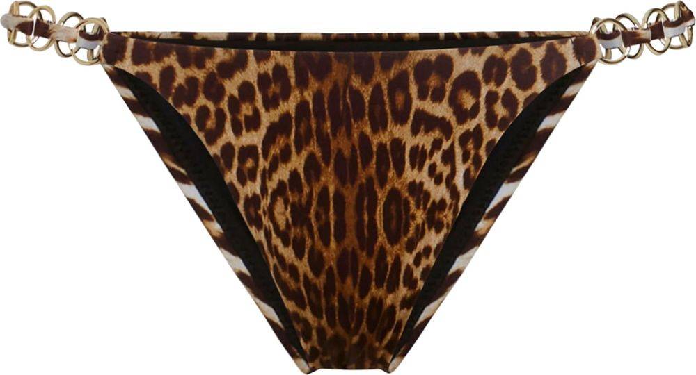 GUESS BIKINI BRIEF GUESS THONG E2GO21MC04R CHIC LEOPARD ΚΑΦΕ