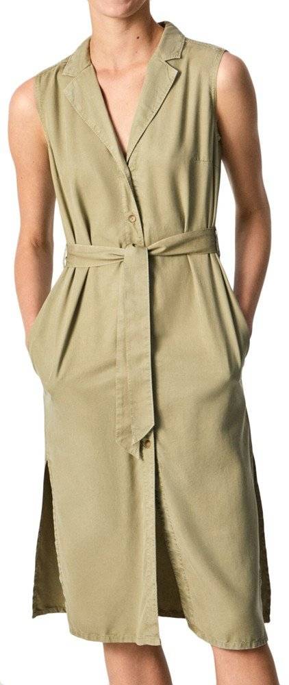 PEPE JEANS ΦΟΡΕΜΑ PEPE JEANS EARLY MAGGIE SHIRT-FIT PL953067 ΧΑΚΙ