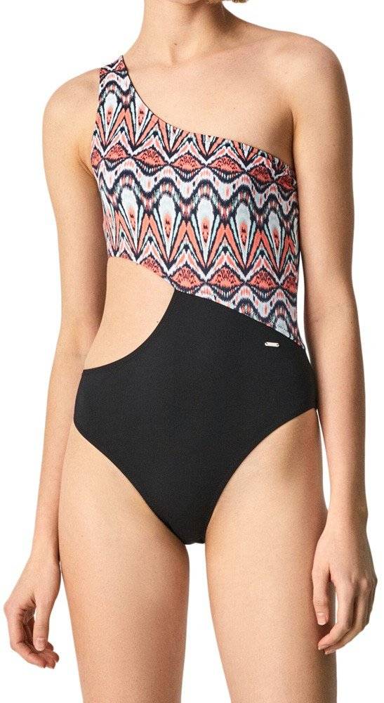 PEPE JEANS ΟΛΟΣΩΜΟ ΜΑΓΙΟ PEPE JEANS MACY PLB10347 ΜΑΥΡΟ/ΠΟΛΥΧΡΩΜΟ