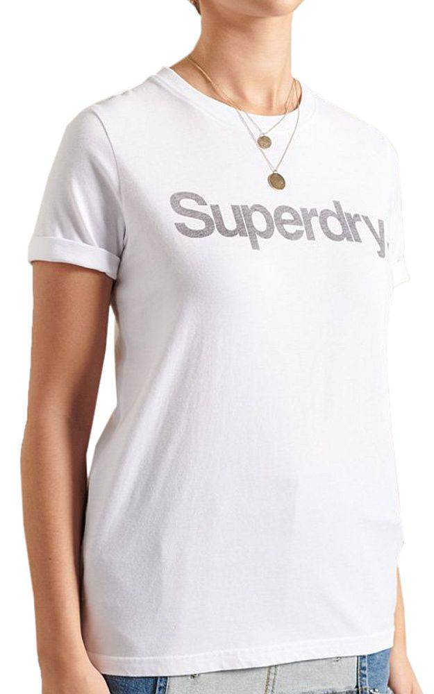 SUPERDRY T-SHIRT SUPERDRY VINTAGE LOGO EMB RINGER W1010710A ΛΕΥΚΟ