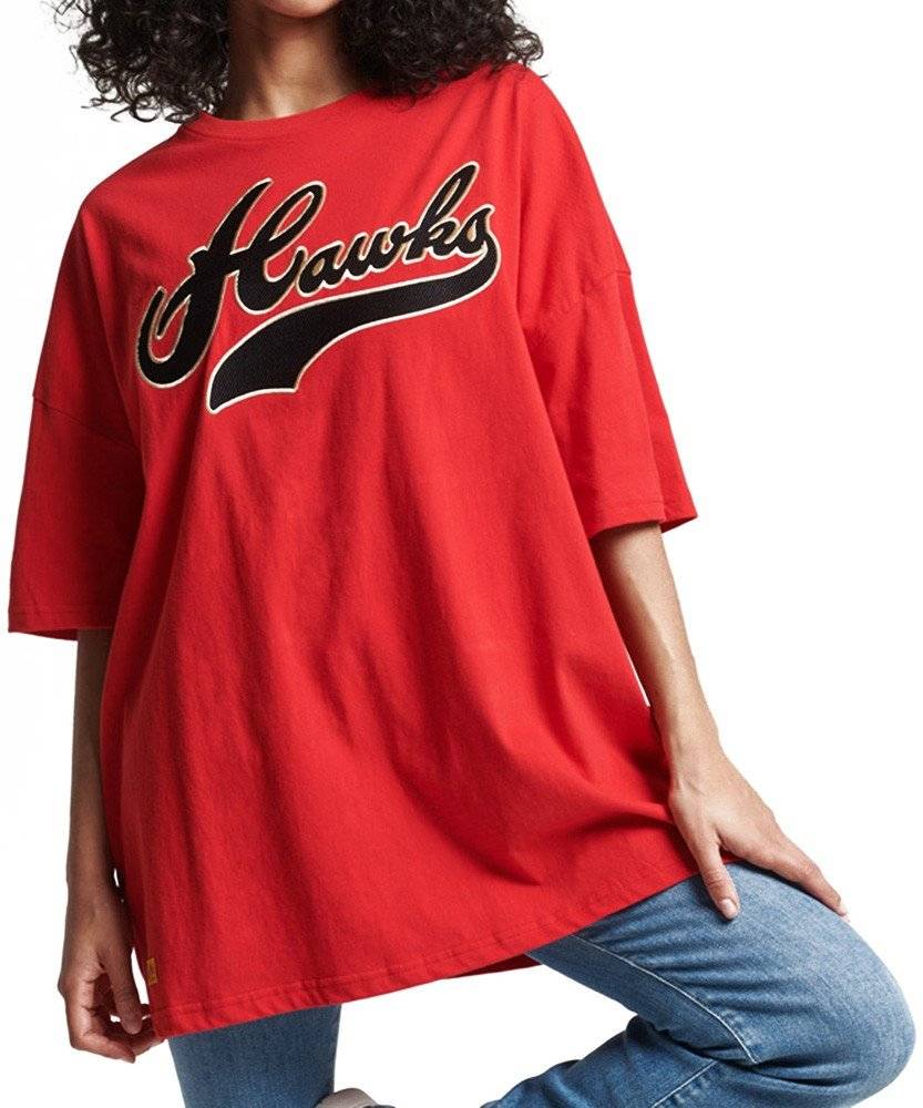 T-SHIRT SUPERDRY OVIN VINTAGE COLLEGIATE W1010806A ΚΟΚΚΙΝΟ