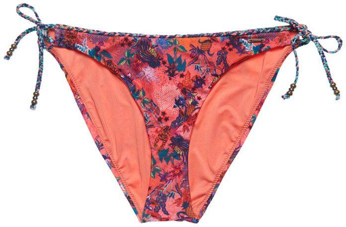 SUPERDRY BIKINI BRIEF SUPERDRY OVIN VINTAGE TROPICAL W3010284A FLORAL ΚΟΡΑΛΙ