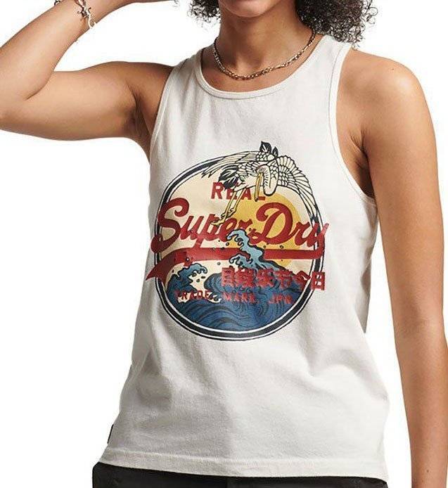 SUPERDRY TOP SUPERDRY OVIN VINTAGE VL NARRATIVE W6011268A ΕΚΡΟΥ