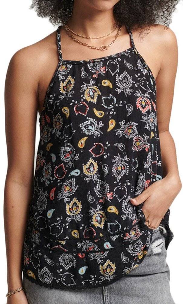 SUPERDRY TOP SUPERDRY OVIN VINTAGE BEACH CAMI W6011278A ΠΟΛΥΧΡΩΜΟ