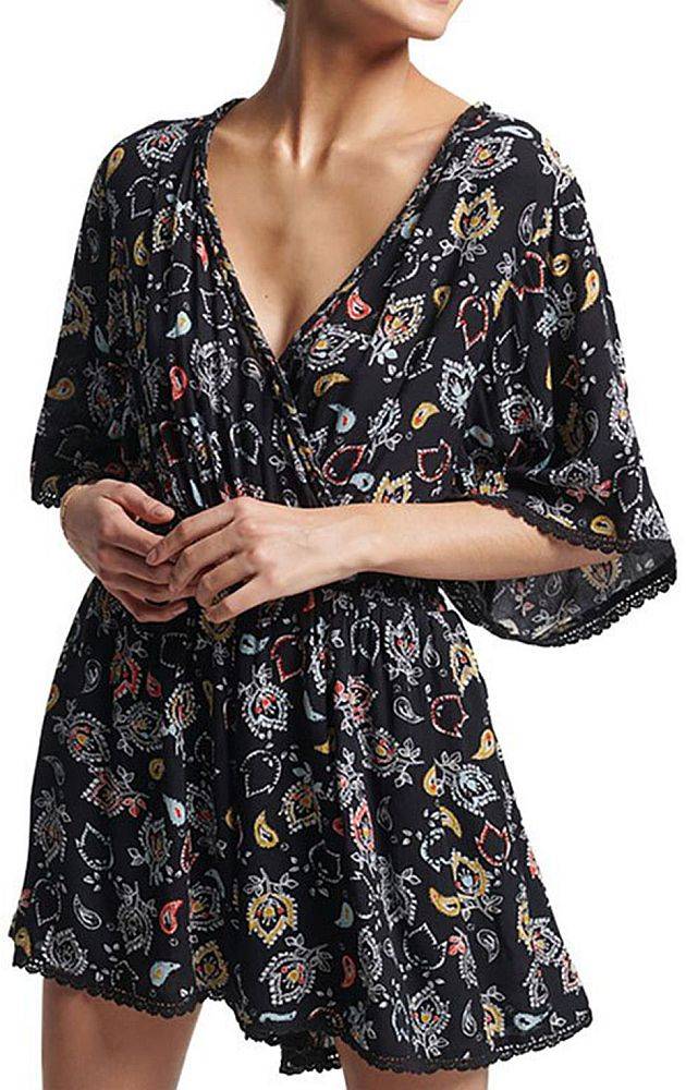 SUPERDRY ΟΛΟΣΩΜΟ ΣΟΡΤΣ SUPERDRY OVIN VINTAGE BEACH W8011023A ΠΟΛΥΧΡΩΜΟ