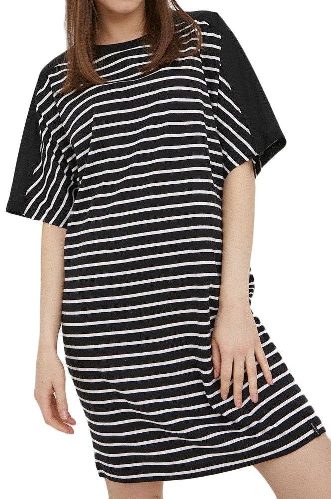 ΦΟΡΕΜΑ SUPERDRY STUDIOS ΡΙΓΕ W8011101A ΜΑΥΡΟ/ΛΕΥΚΟ