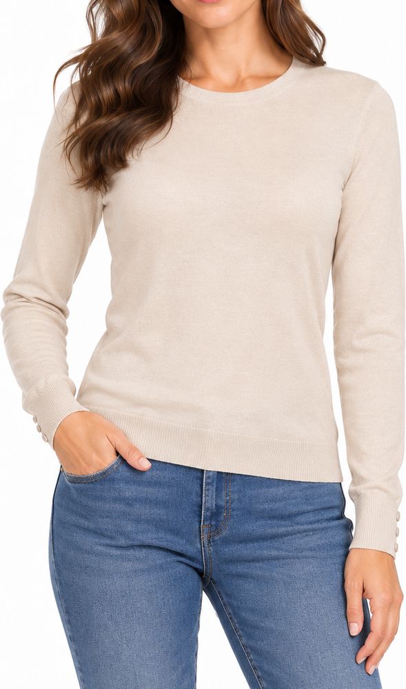 VERO MODA ΠΟΥΛΟΒΕΡ VERO MODA VMSILKY 10268010 ΜΠΕΖ ΜΕΛΑΝΖΕ