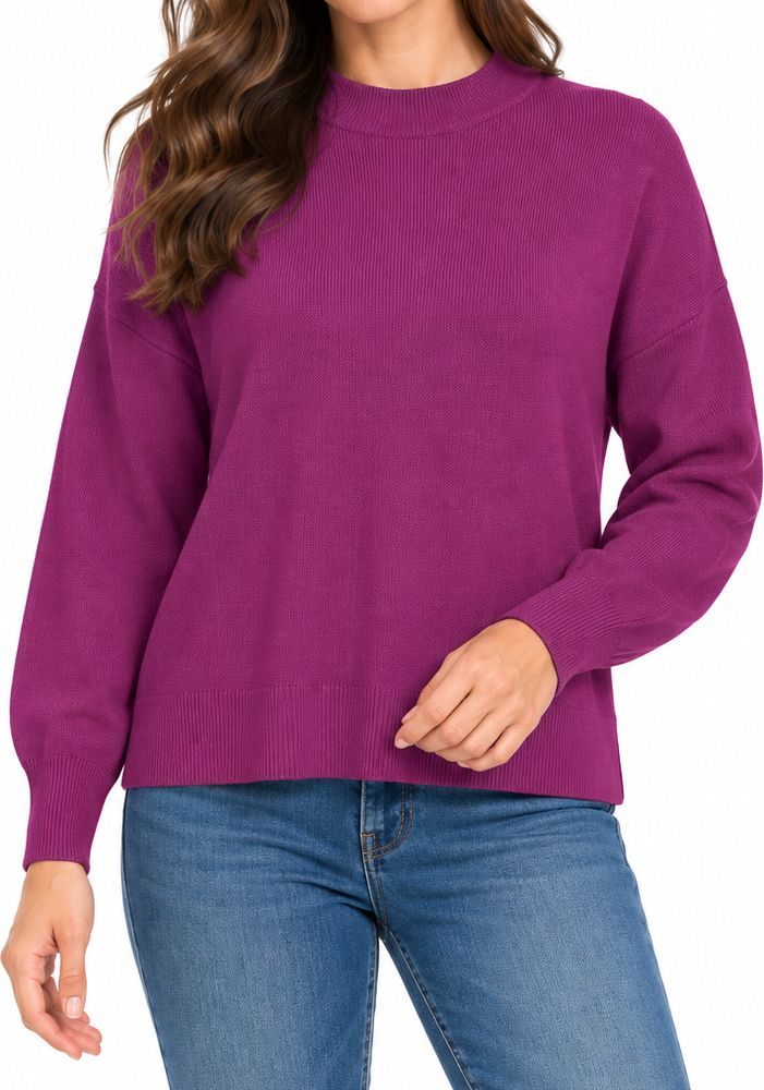 VERO MODA ΠΟΥΛΟΒΕΡ VERO MODA VMGOLD 10257169 ΣΚΟΥΡΟ ΜΩΒ