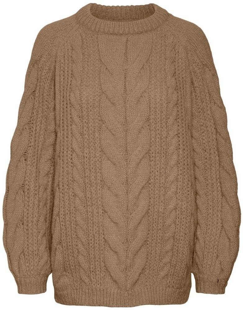 VERO MODA ΠΟΥΛΟΒΕΡ VERO MODA VMWINE 10271666 ΚΑΦΕ ΜΕΛΑΝΖΕ