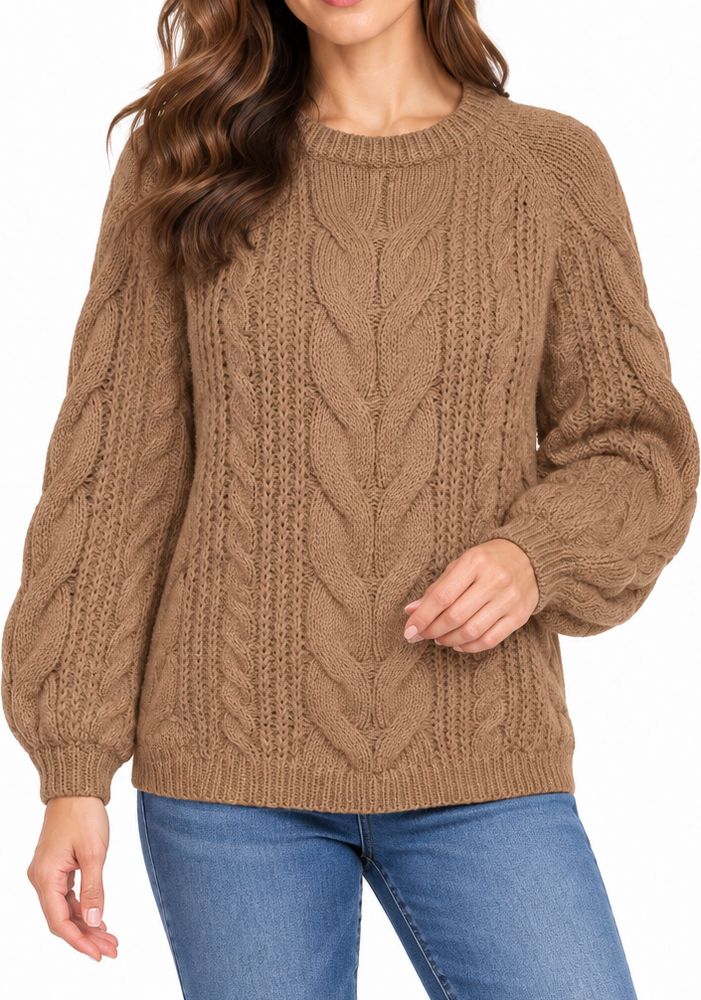 VERO MODA ΠΟΥΛΟΒΕΡ VERO MODA VMWINE 10271666 ΚΑΦΕ ΜΕΛΑΝΖΕ
