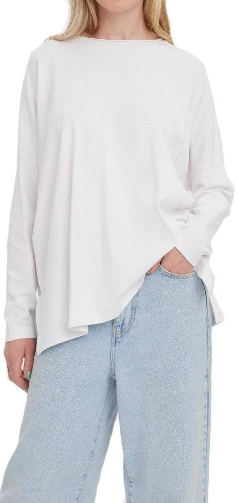 VERO MODA ΜΠΛΟΥΖΑ ΜΑΚΡΥΜΑΝΙΚΗ VERO MODA VMIRIS 10274607 ΛΕΥΚΟ