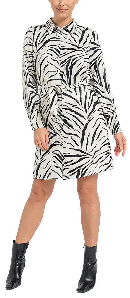 VERO MODA ΦΟΡΕΜΑ VERO MODA VMLIVA SHIRT 10275274 ANIMAL PRINT ΛΕΥΚΟ