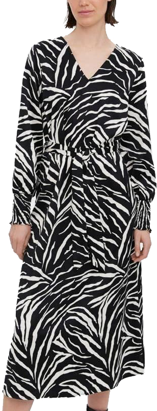 VERO MODA ΦΟΡΕΜΑ VERO MODA VMLIVA CALF ANIMAL PRINT 10275275 ΜΑΥΡΟ