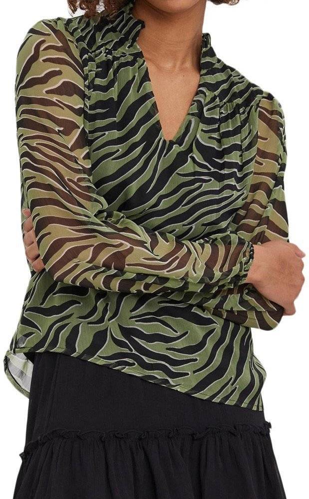 VERO MODA ΜΠΛΟΥΖΑ ΜΑΚΡΥΜΑΝΙΚΗ VERO MODA VMKAYA 10274191 ΛΑΔΙ