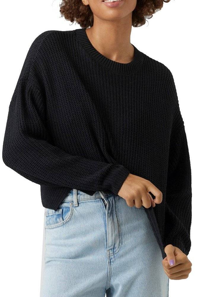 VERO MODA ΠΟΥΛΟΒΕΡ VERO MODA VMSADIE 10273091 ΜΑΥΡΟ