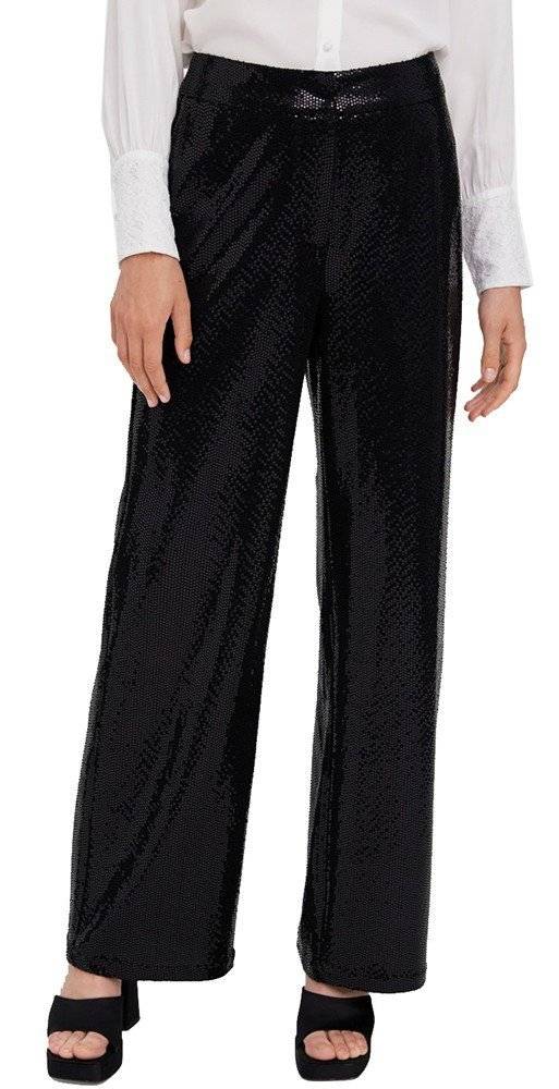 ΠΑΝΤΕΛΟΝΙ VERO MODA VMLEXI HR STRAIGHT 10277863 ΜΑΥΡΟ