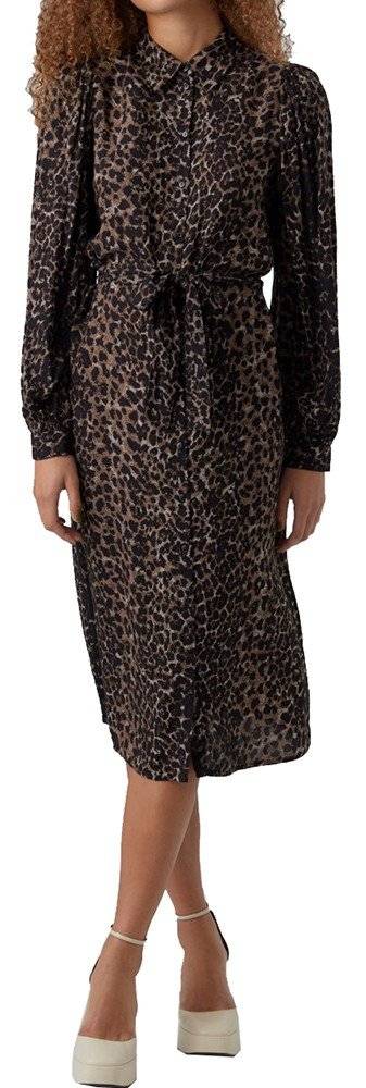 ΦΟΡΕΜΑ VERO MODA VMKITTIE MDOT 10276208 ΜΑΥΡΟ/ΚΑΦΕ
