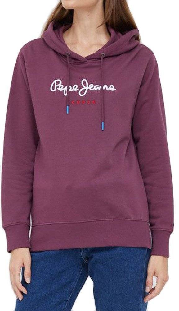 PEPE JEANS HOODIE PEPE JEANS CALISTA PL581190 ΜΩΒ