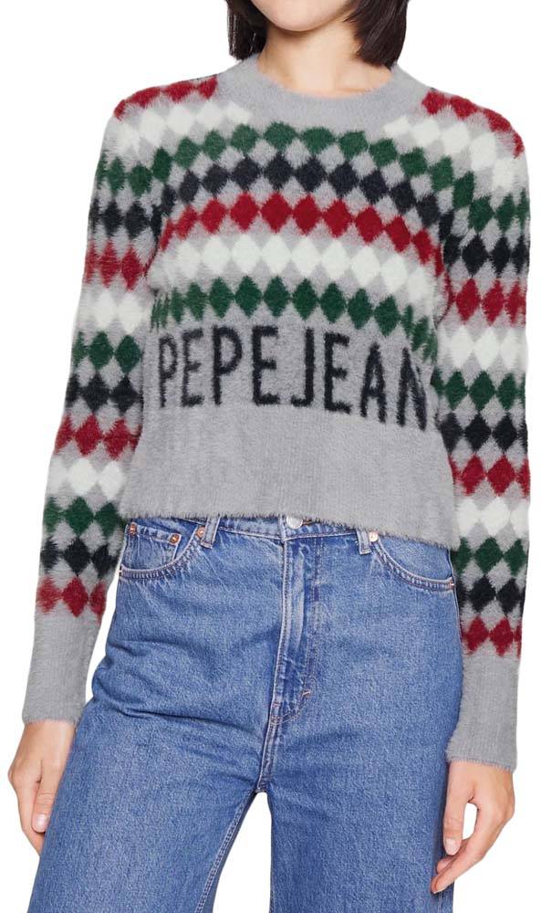 PEPE JEANS ΠΟΥΛΟΒΕΡ PEPE JEANS BAYLOR PL701882 ΠΟΛΥΧΡΩΜΟ