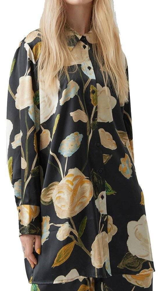 VERO MODA ΠΟΥΚΑΜΙΣΑ VERO MODA VMRENEE NOA FLORAL 10282220 ΜΑΥΡΟ