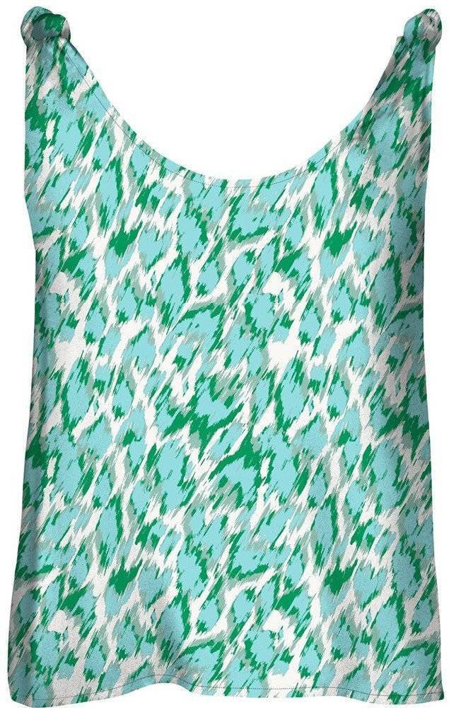 VERO MODA TOP VERO MODA VMMENNY SINGLET 10281909 ΠΡΑΣΙΝΟ/ΜΠΛΕ