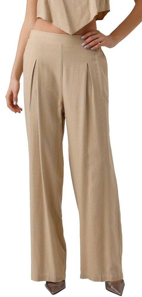 VERO MODA ΠΑΝΤΕΛΟΝΑ VERO MODA VMMYMILO HW WIDE 10282493 ΜΠΕΖ