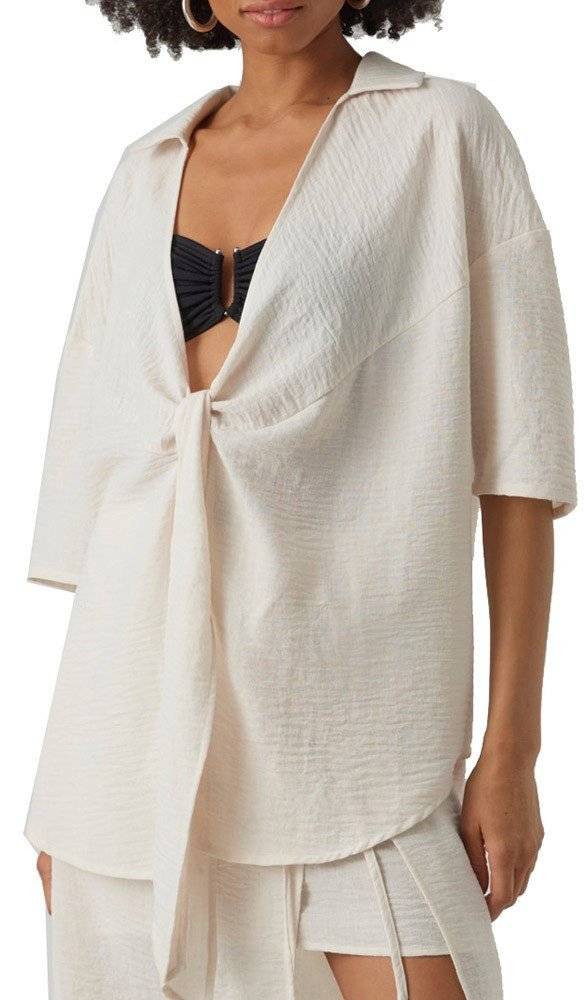 VERO MODA ΠΟΥΚΑΜΙΣΑ VERO MODA VMCHRIS 2/4 KNOT 10285593 ΕΚΡΟΥ