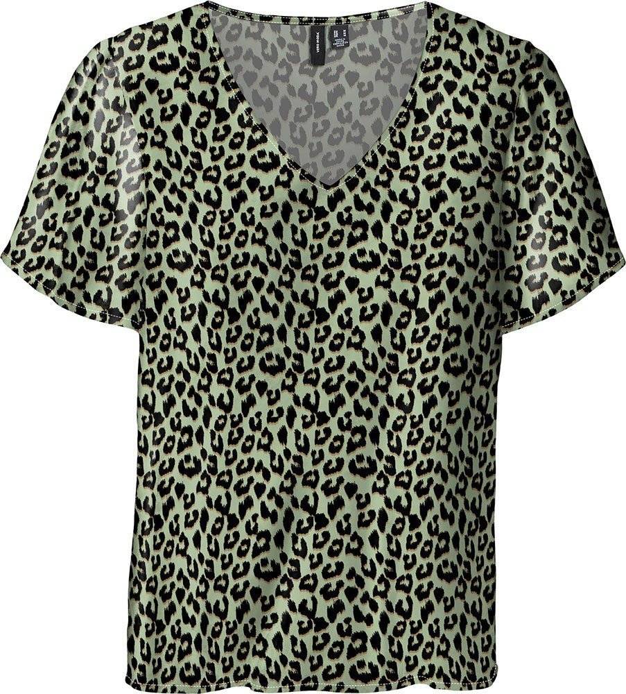 T-SHIRT VERO MODA VMEASY 10286795 ANIMAL PRINT ΧΑΚΙ