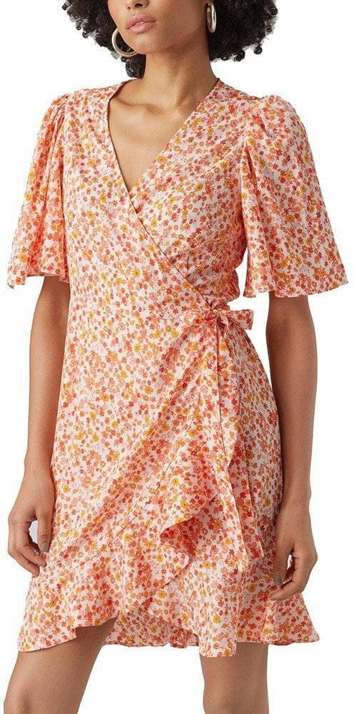 ΦΟΡΕΜΑ VERO MODA VMEMMA HENNA 10290762 FLORAL ΠΟΛΥΧΡΩΜΟ