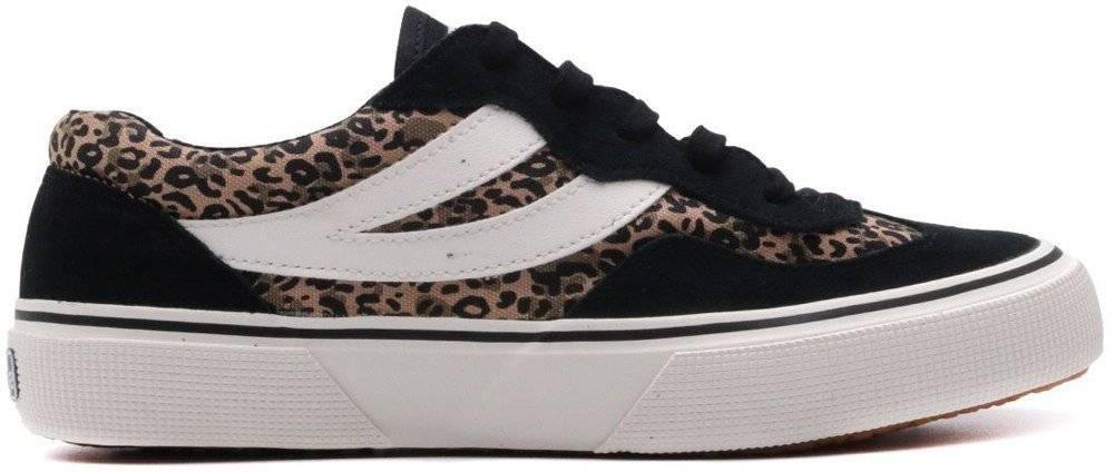 SUPERGA ΠΑΠΟΥΤΣΙ SUPERGA 2941 REVOLLEY MICRO LEOPARD S8122PW A5U ΜΑΥΡΟ
