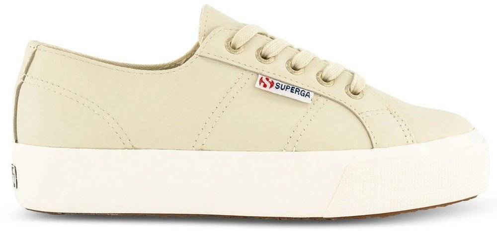 ΠΑΠΟΥΤΣΙ SUPERGA 2730 NAPPA S61242W ADG FLATFORM ΜΠΕΖ