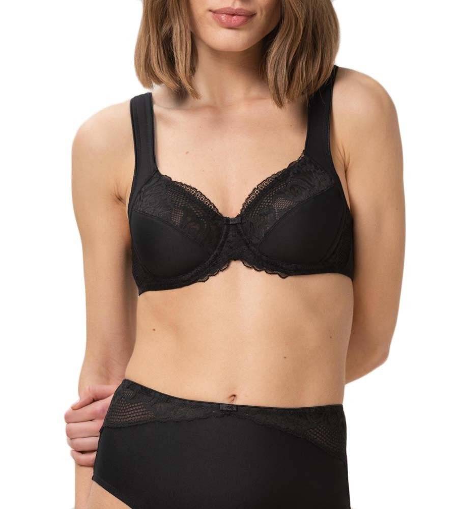 ΣΟΥΤΙΕΝ TRIUMPH MODERN LACE+COTTON W02 ΜΑΥΡΟ