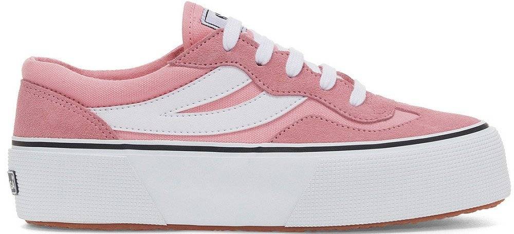 ΠΑΠΟΥΤΣΙ SUPERGA 3041 REVOLLEY COLORBLOCK PLATFORM S1151MW-A6Q ΡΟΖ/ΛΕΥΚΟ