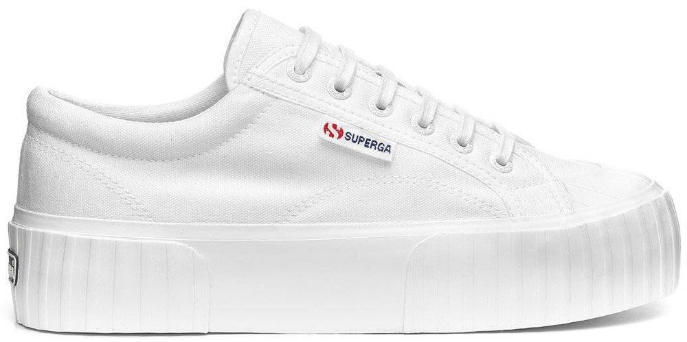 SUPERGA ΠΑΠΟΥΤΣΙ SUPERGA 2631 STRIPE PLATFORM S5111SW-A6L ΛΕΥΚΟ