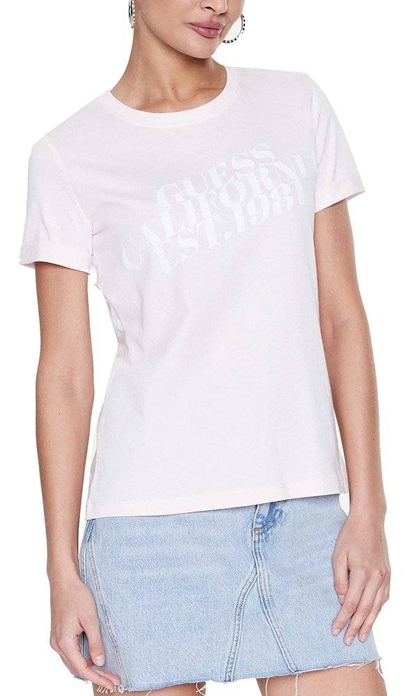 GUESS T-SHIRT GUESS AURELIA W3RI26JA914 ΑΝΟΙΧΤΟ ΡΟΖ