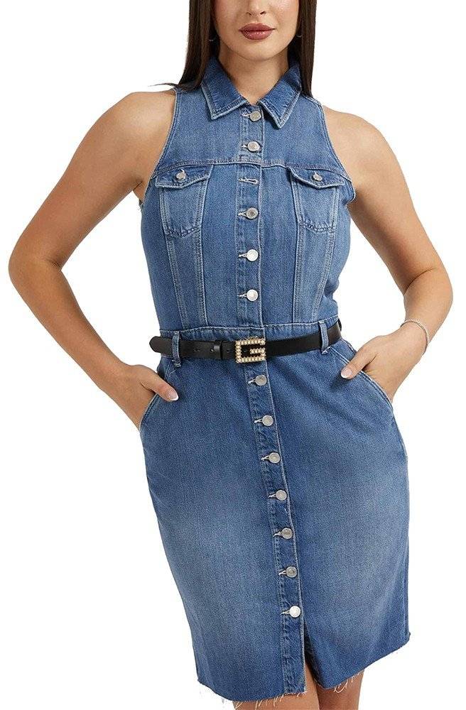 ΦΟΡΕΜΑ GUESS STACIE LONG JEAN W3RK07D4CN3 ΜΠΛΕ