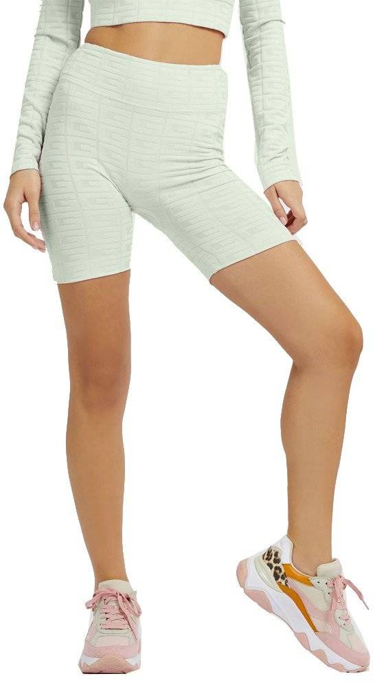 GUESS ΚΟΛΑΝ GUESS ELLA BIKER V3RD02MC04Y G-EMBOSSED MINT ΠΡΑΣΙΝΟ