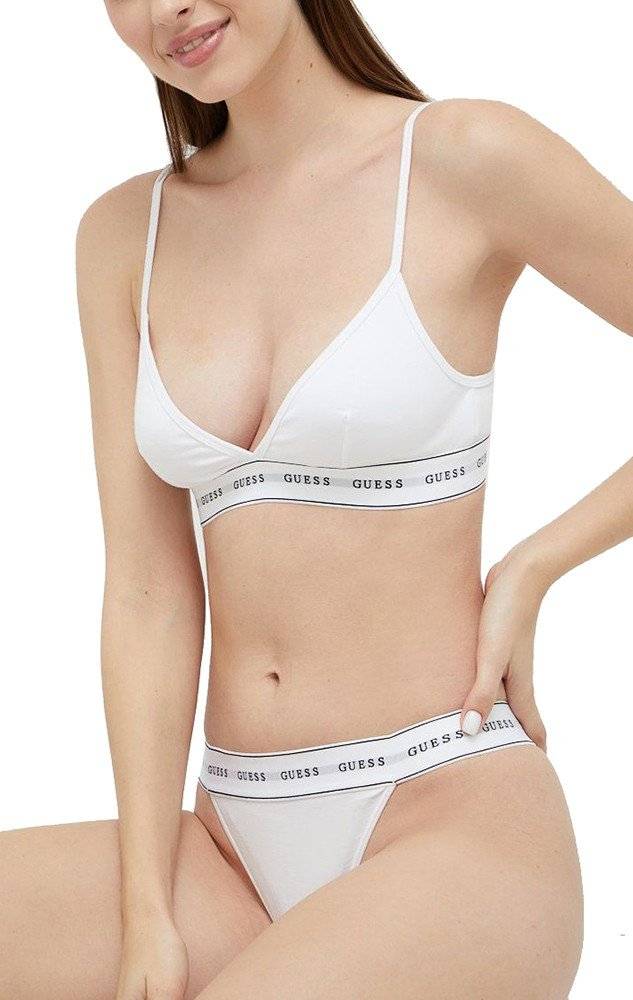 GUESS ΣΟΥΤΙΕΝ GUESS CARRIE TRIANGLE BRA O2BC02KBBU1 ΛΕΥΚΟ
