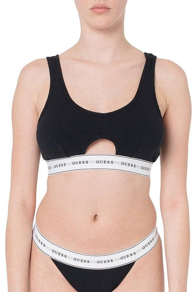 GUESS ΜΠΟΥΣΤΑΚΙ GUESS CARRIE NEW BRALETTE O2BC04KBBU1 ΜΑΥΡΟ