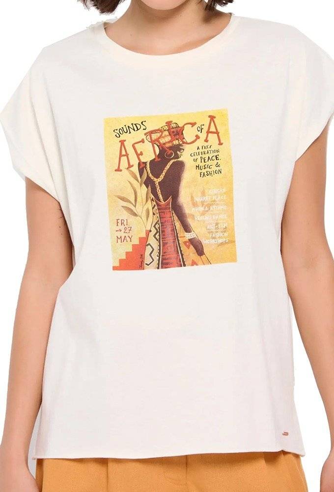 FUNKY BUDDHA T-SHIRT FUNKY BUDDHA FBL007-126-04 ΙΒΟΥΑΡ