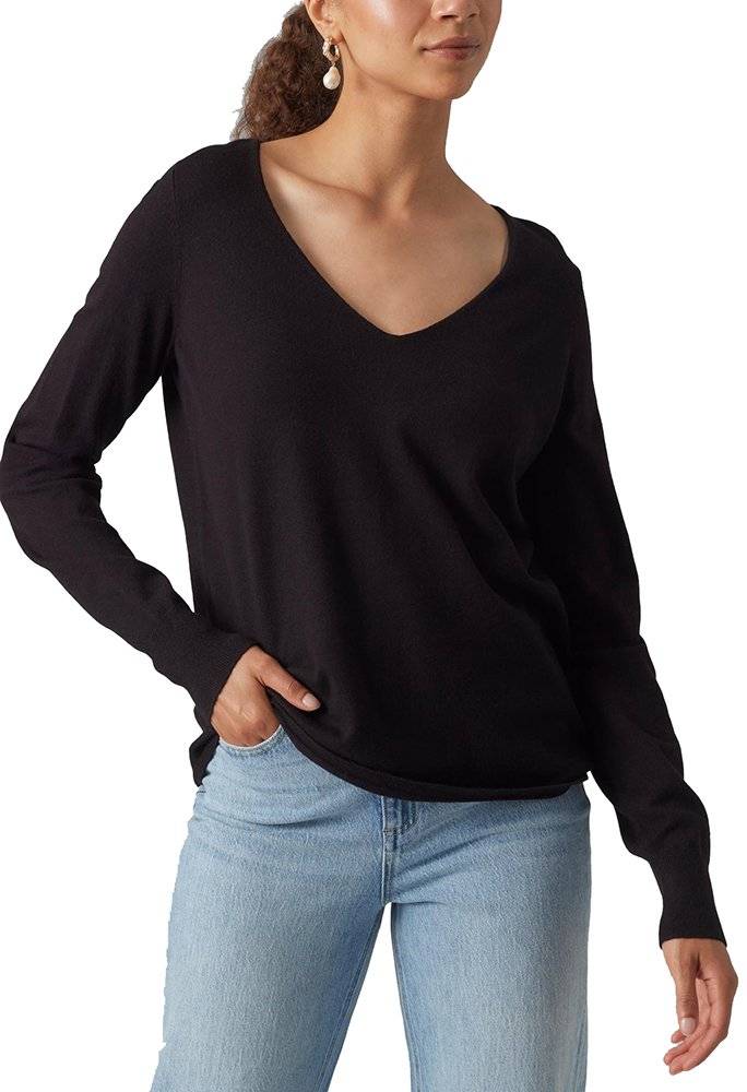 VERO MODA ΠΟΥΛΟΒΕΡ VERO MODA VMHAPPINESS 10290604 ΜΑΥΡΟ