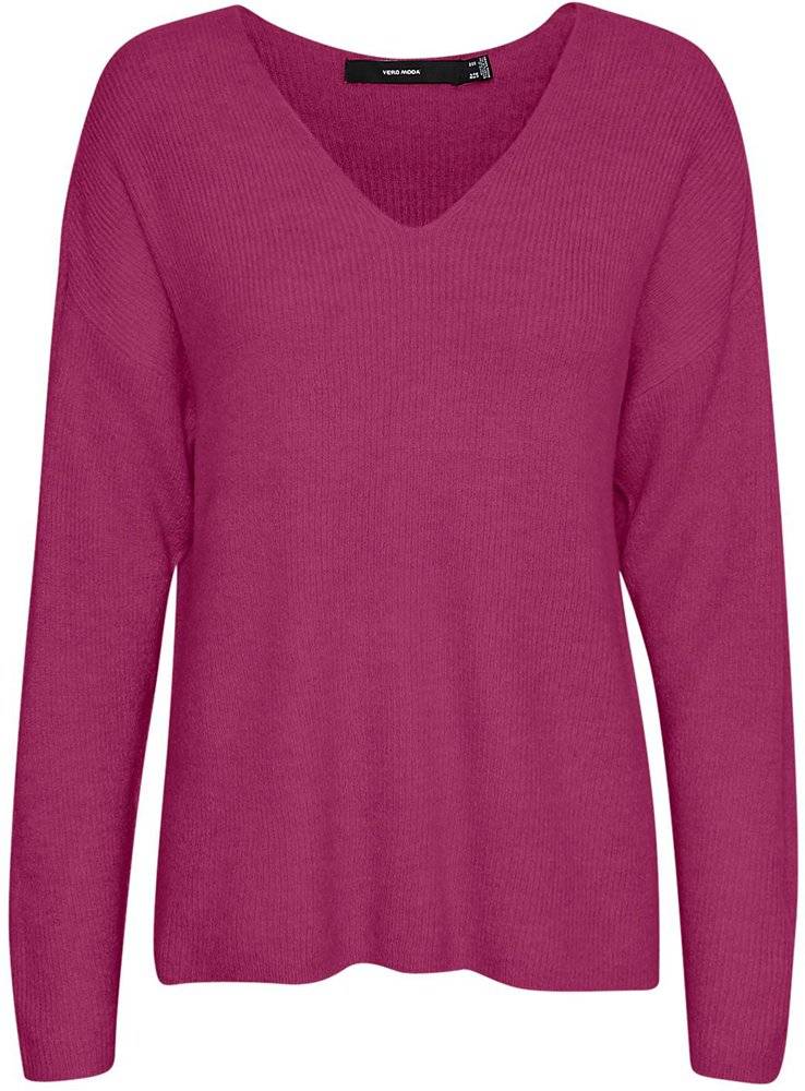 ΠΟΥΛΟΒΕΡ VERO MODA VMCREWLEFILE 10233357 ΣΚΟΥΡΟ ΡΟΖ