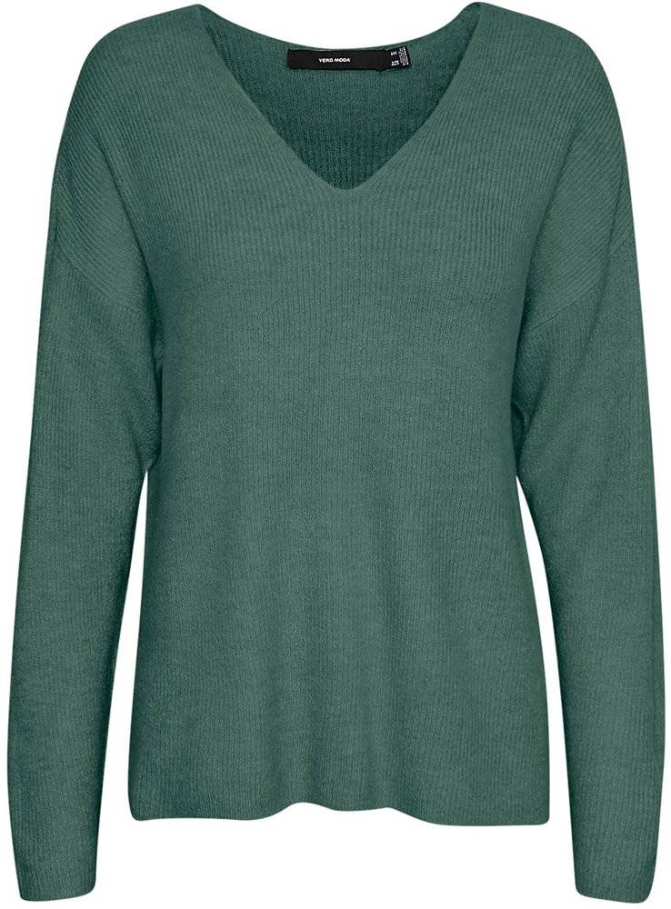 ΠΟΥΛΟΒΕΡ VERO MODA VMCREWLEFILE 10233357 ΣΚΟΥΡΟ ΠΡΑΣΙΝΟ