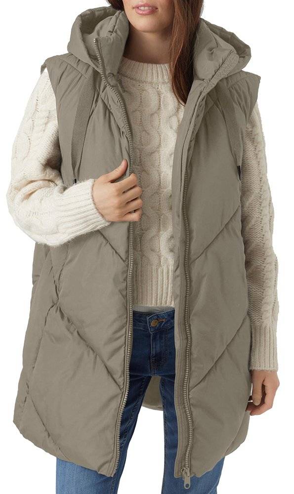 VERO MODA ΜΠΟΥΦΑΝ ΑΜΑΝΙΚΟ VERO MODA VMBEVERLY 10296629 ΓΚΡΙ