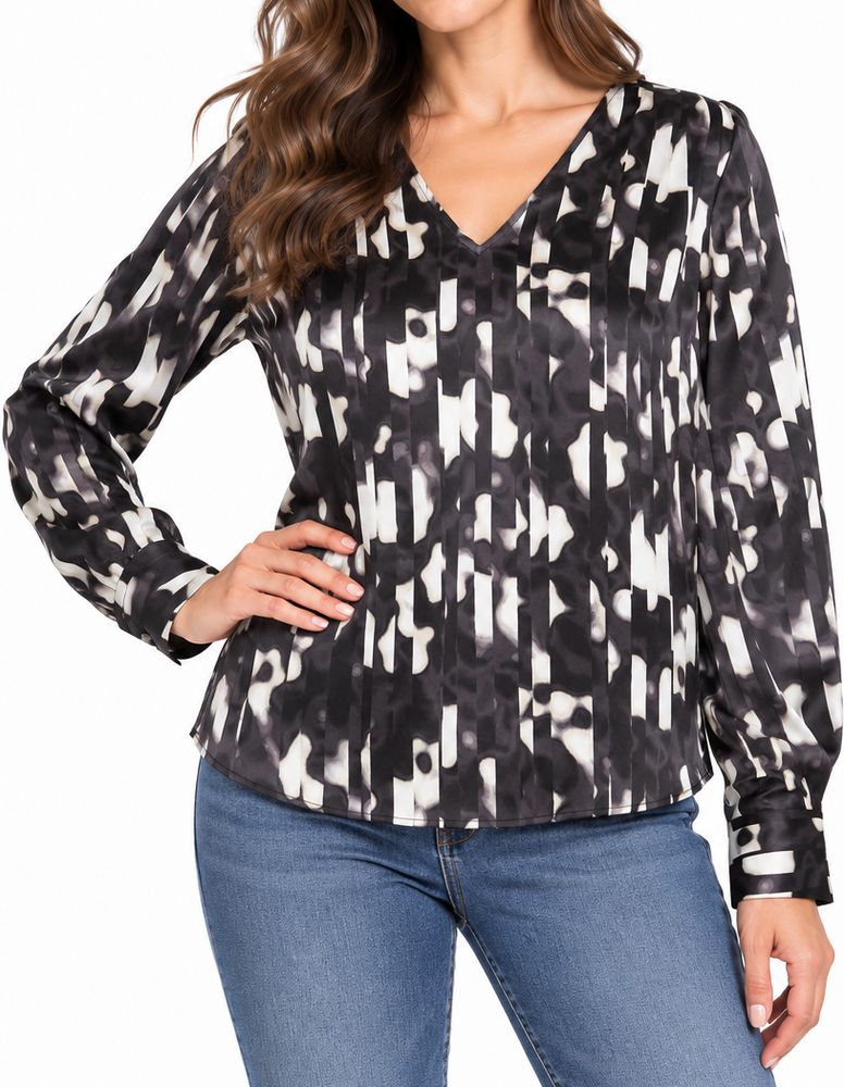 VERO MODA ΜΠΛΟΥΖΑ ΜΑΚΡΥΜΑΝΙΚΗ VERO MODA VMMERLE 10295416 ΜΑΥΡΟ